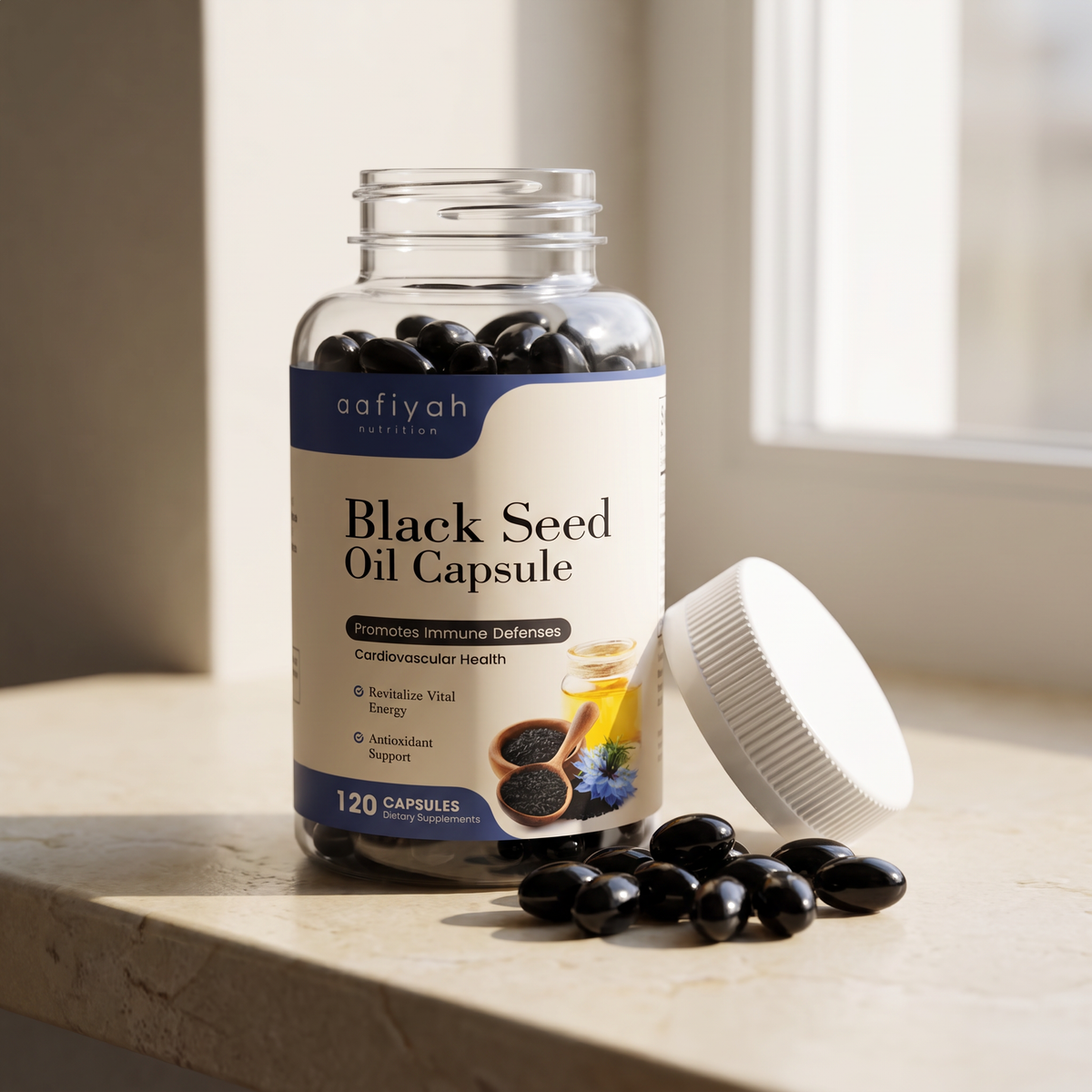 Aafiyah Black Seed Oil Capsules — g3-capsules