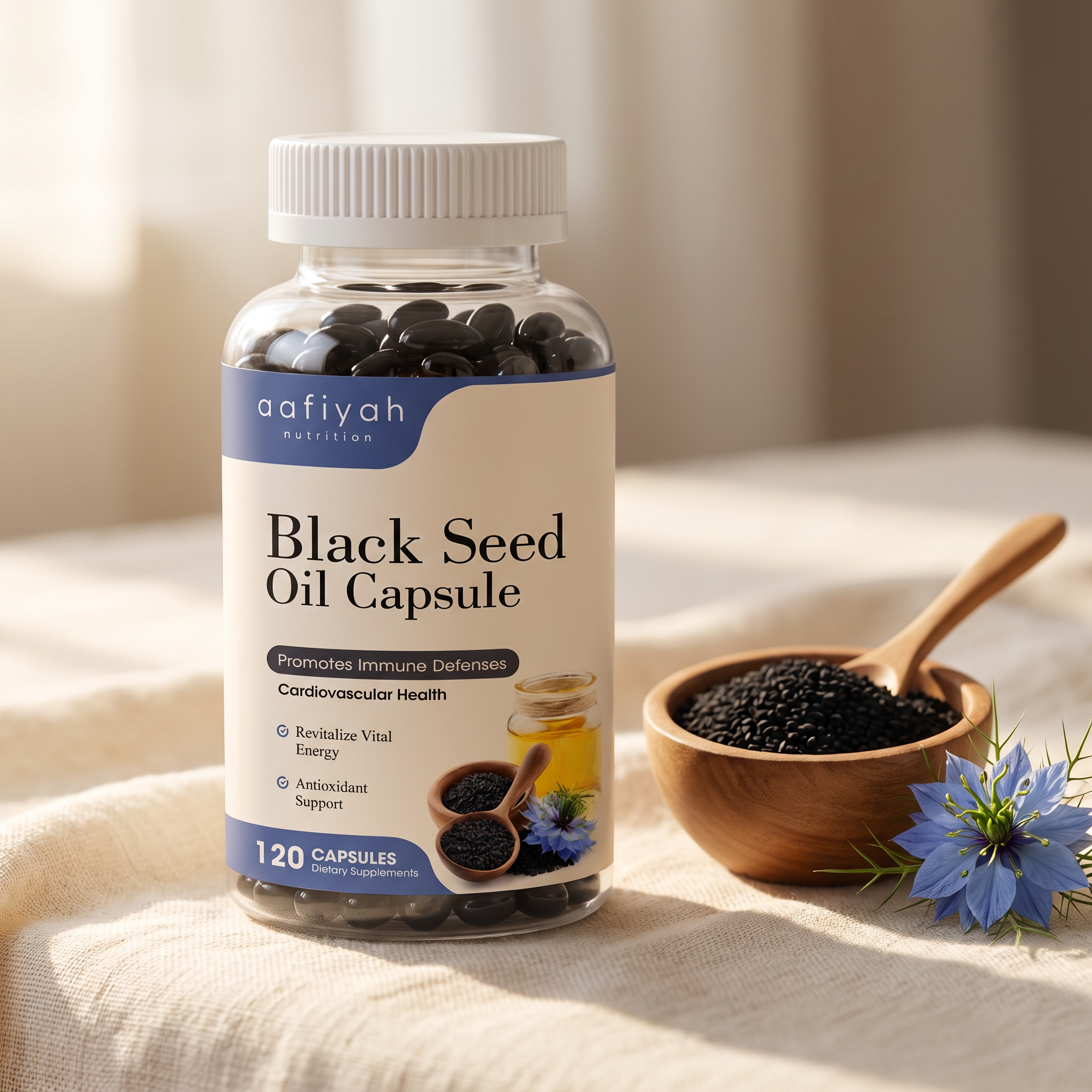 Cold-pressed Nigella sativa